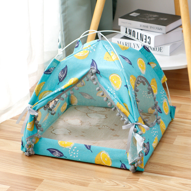 Cat Tent Cat House Enclosed Pet Bed